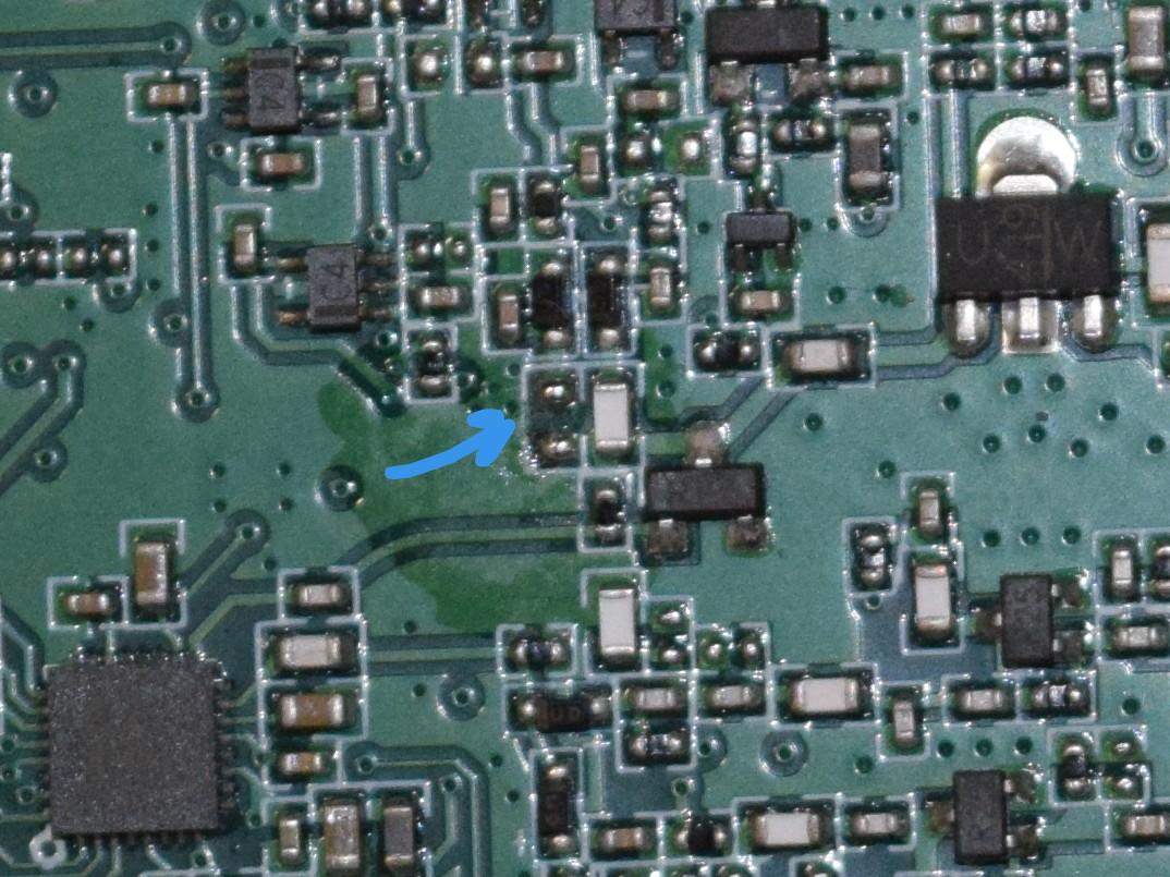 same view as previous, but one of the inductors has been removed